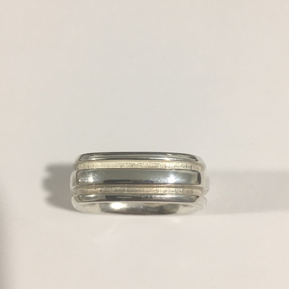 Sterling Silver 925 Square Shape Wedding 👰 Band
